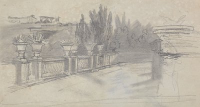 Villa Torlania, tidigare Villa Conti, Erascati av Edward Lear