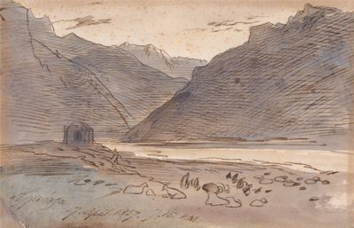 Vjose, kl. 19.15 den 17 april 1857 av Edward Lear