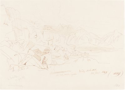 Office Valley, 1849. av Edward Lear