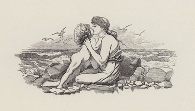 Illustration för The Water-Babies av Charles Kingsley (gravyr) av Edward Linley (after) Sambourne