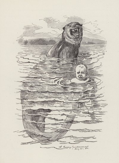 Illustration för The Water-Babies av Charles Kingsley (gravyr) av Edward Linley (after) Sambourne