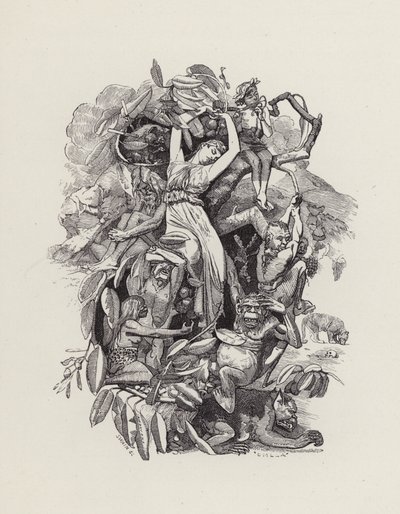 Illustration för The Water-Babies av Charles Kingsley (gravyr) av Edward Linley (after) Sambourne