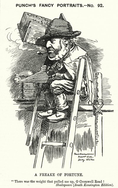 Punch tecknad: Sir Charles James Freake av Edward Linley (after) Sambourne
