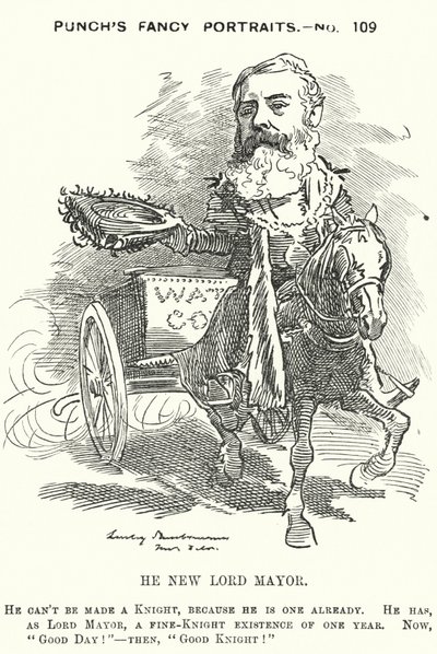 Punch tecknad: Sir Robert Fowler av Edward Linley (after) Sambourne