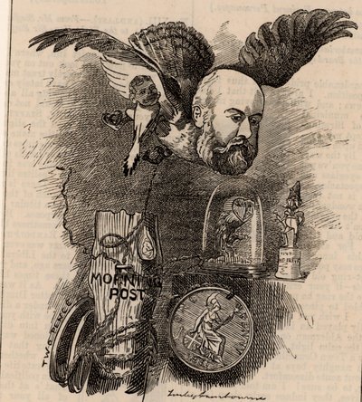 Algernon Borthwick, lst Baron Glenesk (1830-1908) av Edward Linley Sambourne