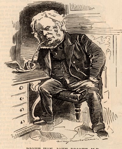 Tecknad film av John Bright av Edward Linley Sambourne