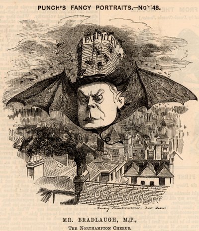 Charles Bradlaugh (1833-1891) av Edward Linley Sambourne