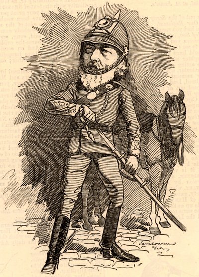 Frederick Lord Leighton i militäruniform av Edward Linley Sambourne