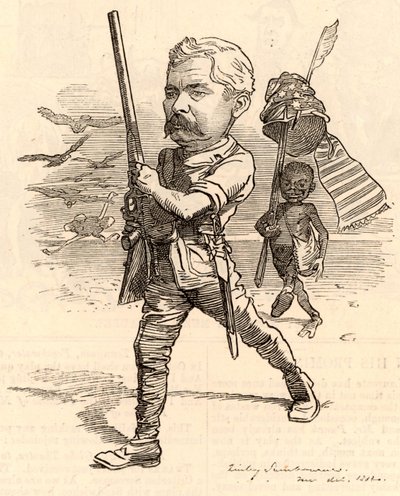 Illustration med Henry Morton Stanley av Edward Linley Sambourne