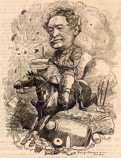 William Howard Russell (1821-1907) av Edward Linley Sambourne