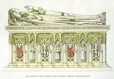 Lady Isabel Neville och hennes andra make, Sir William Smythe, från Smythe Tomb, St. Peter