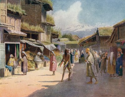 En Srinagar Bazaar av Edward Mary Joseph Molyneux