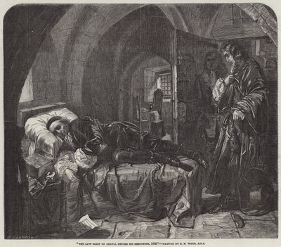 Argylls sista sömn före hans avrättning, 1685 av Edward Matthew Ward