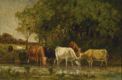 Kor i landskapet av Edward Mitchell Bannister