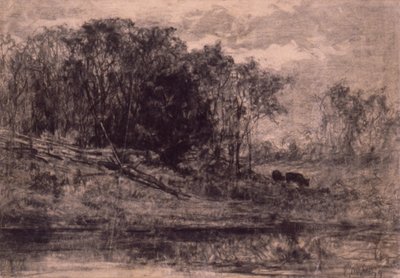 Kor i skogen av Edward Mitchell Bannister