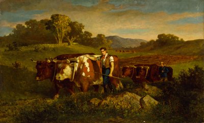 Herdar med kor, 1869. av Edward Mitchell Bannister