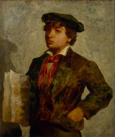 Tidningspojke, 1869. av Edward Mitchell Bannister