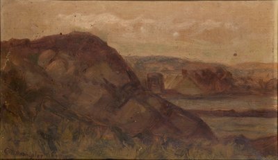 Utan titel (landskap med stenar) av Edward Mitchell Bannister