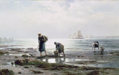 Ostronsamlare, 1883 av Edward Moran
