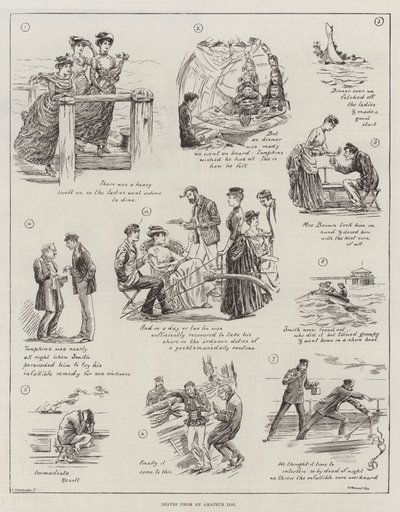 Löv från en amatörlogg av Edward Morant Cox