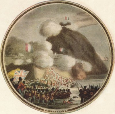 Stormningen av S:t Sebastian, 1815, 1910 av Edward Orme