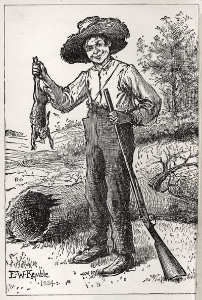 "The Adventures of Huckleberry Finn" av Mark Twain av Edward Parick Kinsella