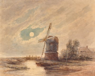 Landskap med väderkvarn av Edward Pretty