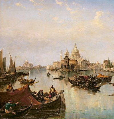 Bacino di San Marco, blickar mot mynningen av Canal Grande (detalj av 35342) av Edward Pritchett