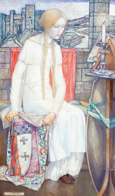 Elaine, 1921 av Edward Reginald Frampton