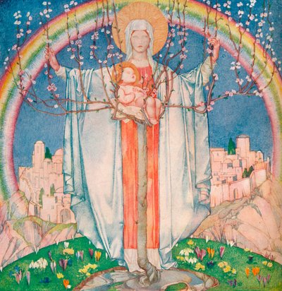 Our Lady of Promise, c1890-1914, 1914 av Edward Reginald Frampton