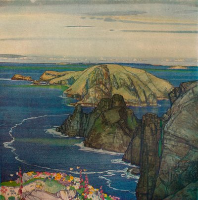 Ön Brecqhou, utanför Sark, c1921 av Edward Reginald Frampton