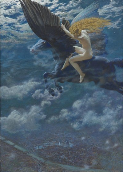 Dream Idyll En Valkyria, ca. 1902 av Edward Robert Hughes