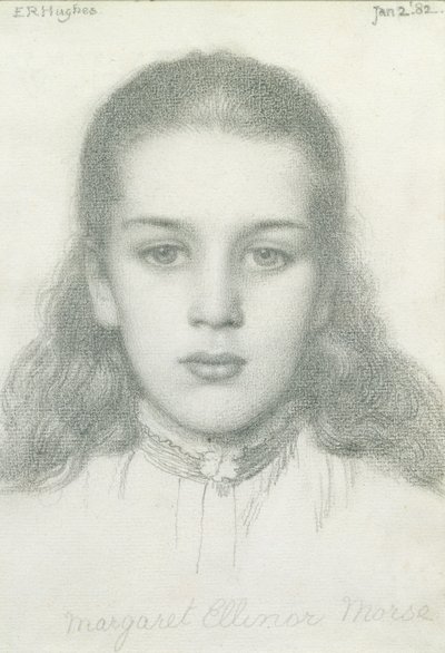 Margaret Ellinor Morse, 2nd January 1882 av Edward Robert Hughes