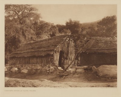 Diegueño-huset i Santa Ysabel av Edward S. Curtis