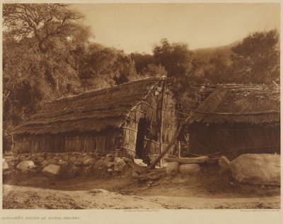 Diegueño-huset i Santa Ysabel av Edward S. Curtis