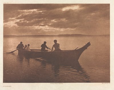 Portfölj IX, skylt 318: Hemåt av Edward S. Curtis