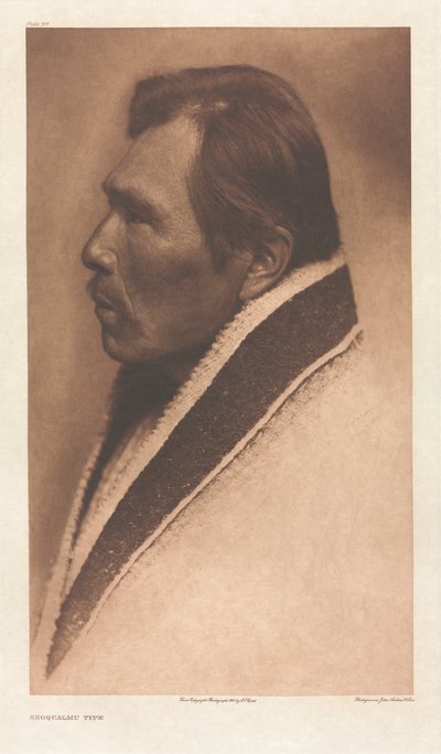 Portfölj IX, skylt 319: Snoqualmu Typ av Edward S. Curtis