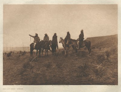 Portfölj I, Motiv 19: Den förlorade stigen-Apache av Edward S. Curtis