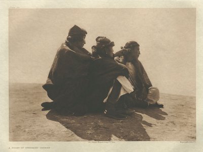 Portfölj I, plansch 36: En intressant plats-Navaho av Edward S. Curtis