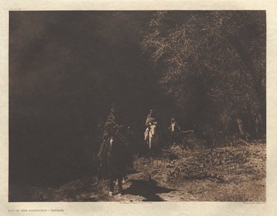 Portfölj I, plansch 37: Ut ur mörkret-Navaho av Edward S. Curtis