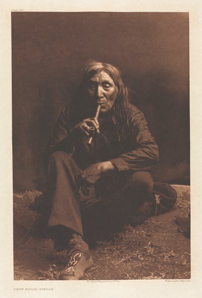 Portfölj VI, skylt 201: Kråkörn--Piegan av Edward S. Curtis