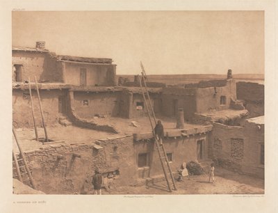 Portfölj XVII, plansch 615: Ett hörn av Zuñi av Edward S. Curtis