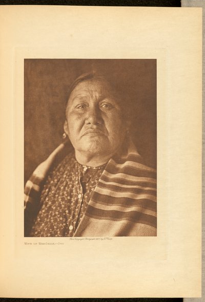 Hustru till Wakónda - Oto av Edward S. Curtis