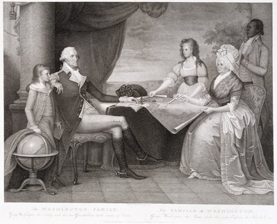 The Washington Family, 1798 (gravyr och stipplets) av Edward Savage