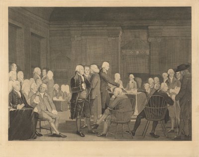 Kongressen röstar oberoende av Edward Savage, after Robert Edge Pine