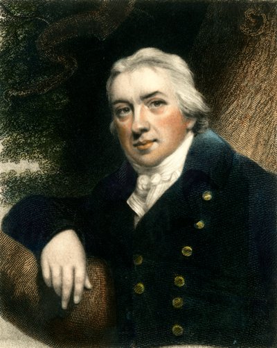 Edward Jenner, sent 1700-tidigt 1800-tal, c1833. av Edward Scriven