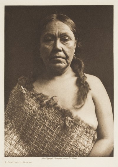 En kvinna ur Clayoquotfolket av Edward Sheriff Curtis