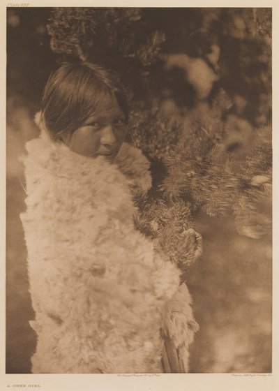 En cree-flicka av Edward Sheriff Curtis