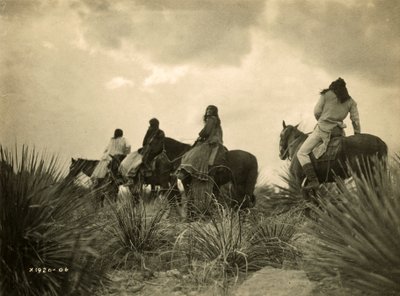 Före stormen, ca 1906 (svartvitt foto) av Edward Sheriff Curtis