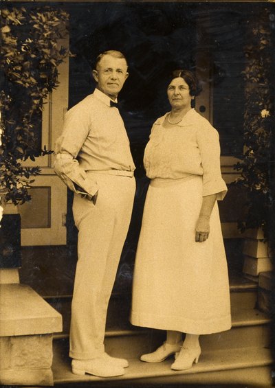 Mamma och pappa Curtis av Edward Sheriff Curtis